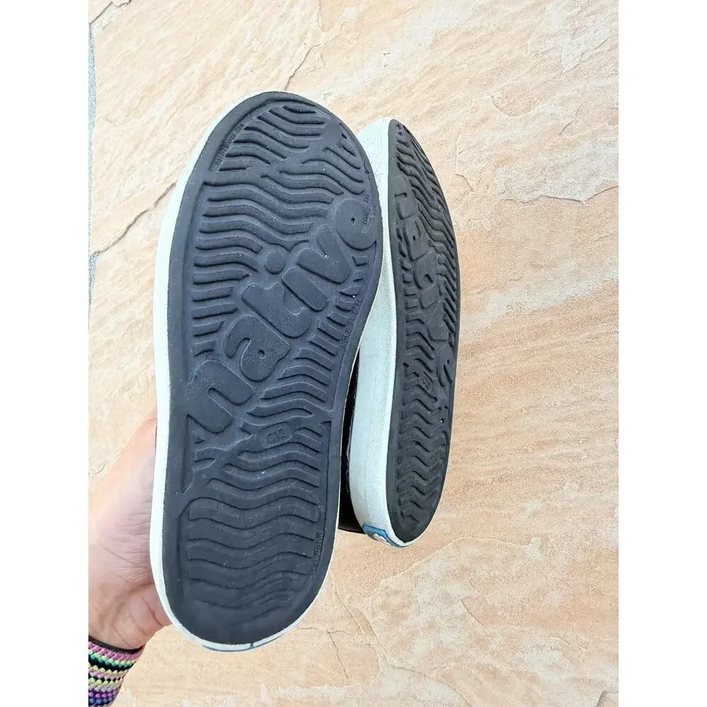 Native Jefferson Kids Casual Slip On Water Shoes Black Size C12 JK